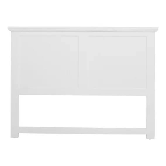 Hamptons King Bed Framehead in White