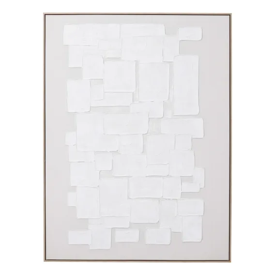 Harmonious Squares Box Framed Canvas in 122 x 162cm