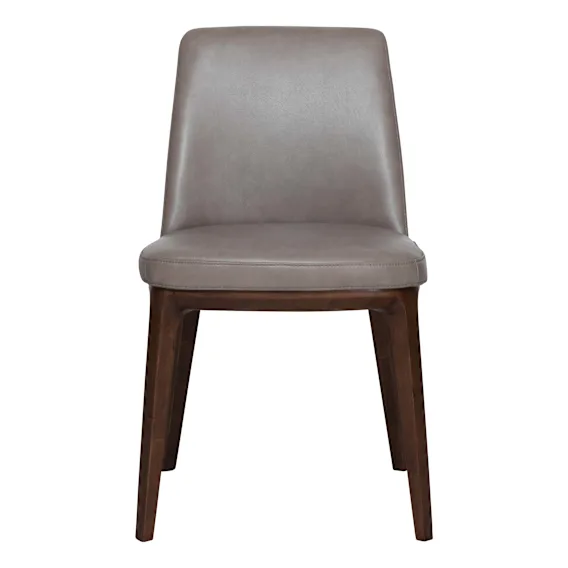 Hayes Dining Chair in Alpine Leather Grey / Brown
