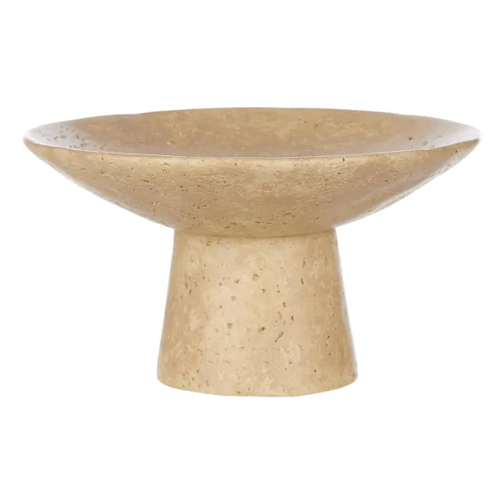 Harcourt Footed Bowl 20x11cm in Natural