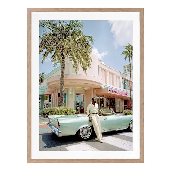 Havana Days Framed Print in 68 x 84cm