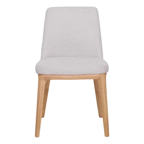 Hayes Dining Chair in Belfast Beige / Clear