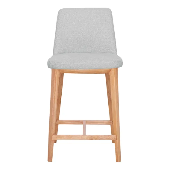 Hayes Bar Chair in Belfast Grey / Clear