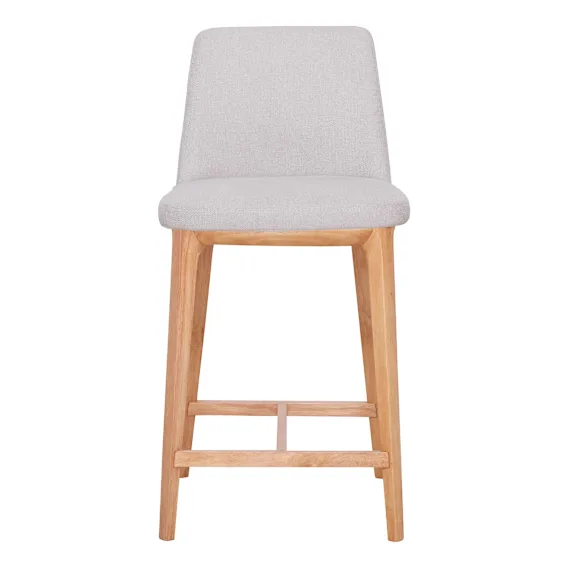 Hayes Bar Chair in Belfast Beige / Clear