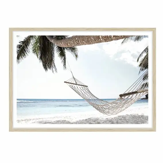 Hammock Haven Framed Print in 84 x 61cm