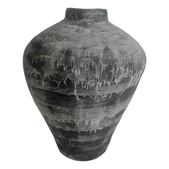 Helio Vase Large 40x48cm in Grey