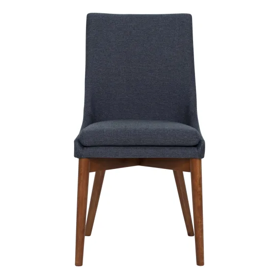 Highland Dining Chair in Grey Fabric / Stain