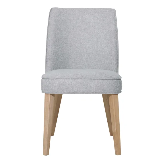 Hogan Dining Chair in Belfast Grey / Clear