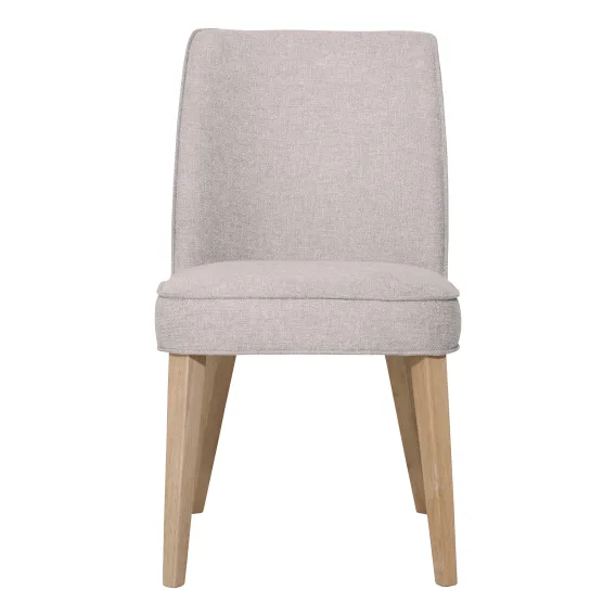 Hogan Dining Chair in Belfast Beige / Clear