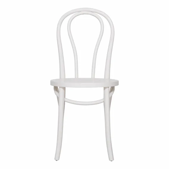 Holland Dining Chair in Beech Solid White