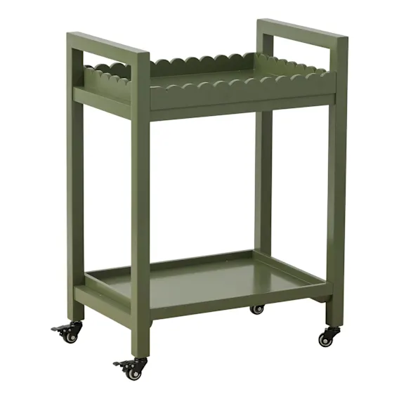 Hudson Bar Cart 61x82.5cm in Olive