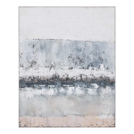 Hues of Blue Box Framed Canvas in 120 x 150cm