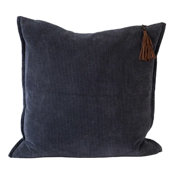 Hudson Feather Fill Cushion 50x50cm in Midnight
