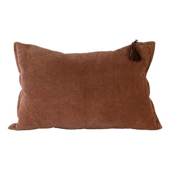 Hudson Feather Fill Cushion 60x40cm in Nutmeg