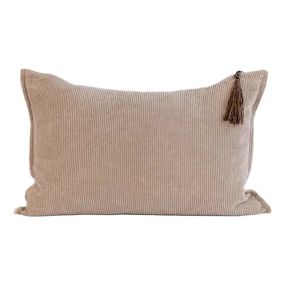 Hudson Feather Fill Cushion 60x40cm in Natural