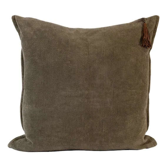 Hudson Feather Fill Cushion 50x50cm in Moss Green