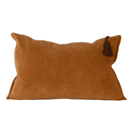 Hudson Feather Fill Cushion 60x40cm in Mustard