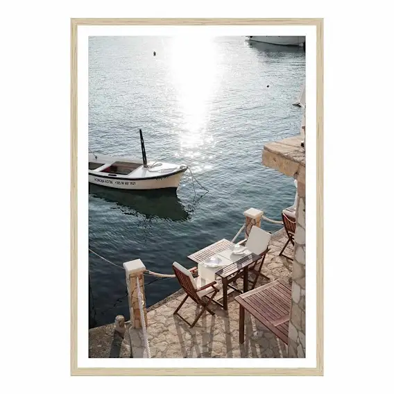 Hvar Date Framed Print in 84 x 118cm