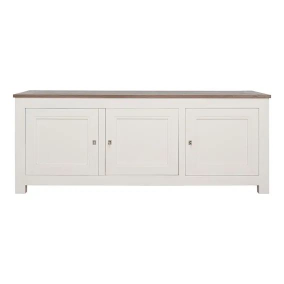 Hyatt Entertainment Unit 160cm in Mindi Dark Driftwood / Mangowood Ivory
