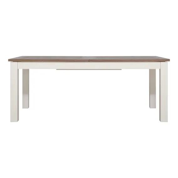 Hyatt Extension Dining Table 220-320cm in Mindi Dark Driftwood / Mangowood Ivory
