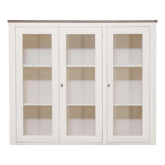 Hyatt Hutch 140cm in Mindi Dark Driftwood / Mangowood Ivory