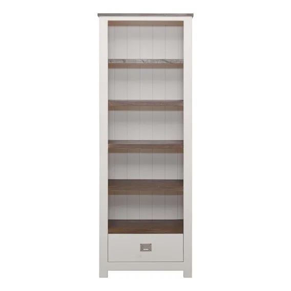 Hyatt Bookcase 67cm in Mindi Dark Driftwood / Mangowood Ivory