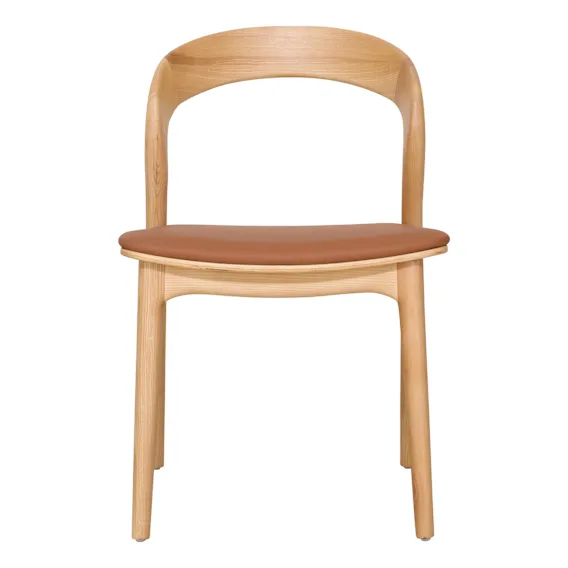 Inca Dining Chair in PU Tan / Ash Natural