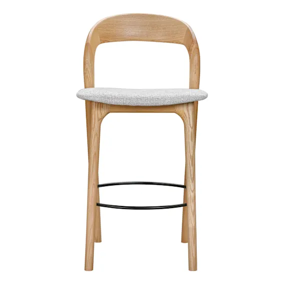 Inca Bar Chair in Belfast Grey / Ash Natural