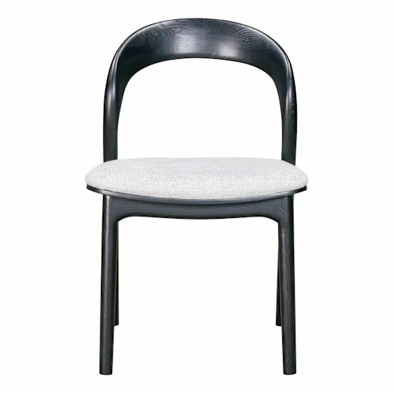 Inca Dining Chair in Belfast Grey / Ash Black