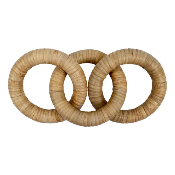 Interlocked Rings 12x25cm in Natural