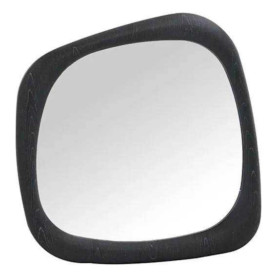 Iris Mirror 90x90cm in Black