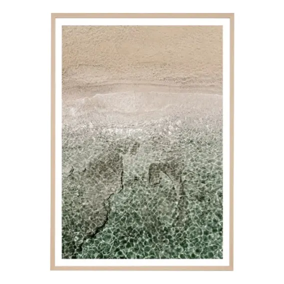 Island Shallows Framed Print in 45 x 62cm