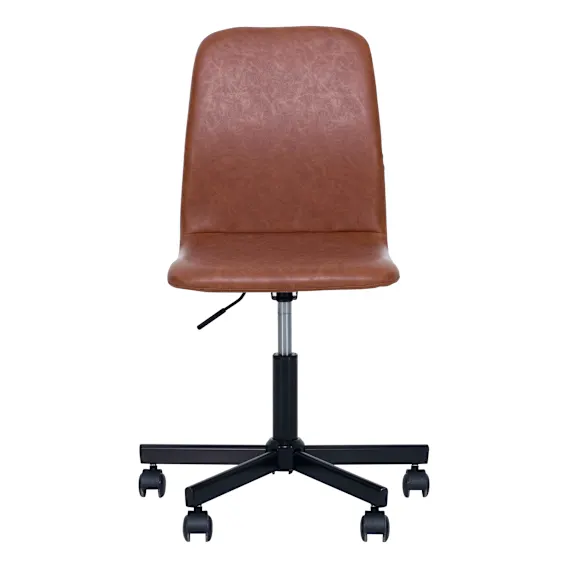 Jacob Desk Chair in Brandy PU / Black
