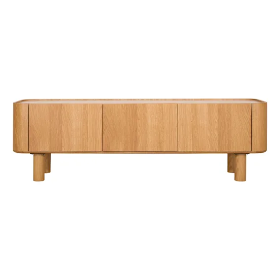 Jacob Entertainment Unit 180cm in Oak Clear
