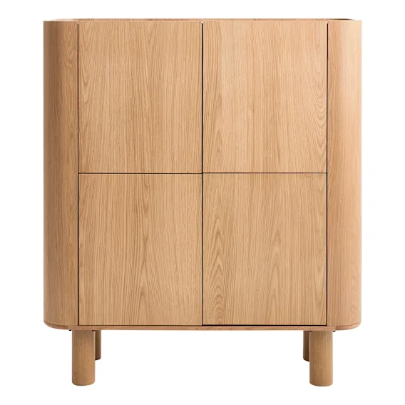 Jacob Cabinet in Oak Clear Lacquer