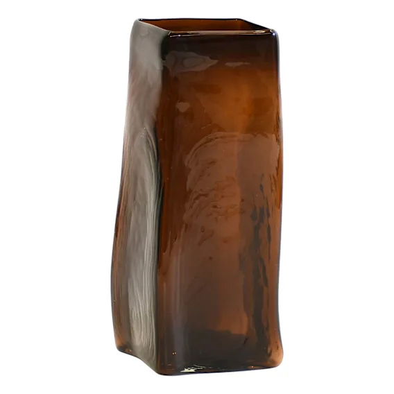 Jaffa Vase Tall 12x30cm in Amber
