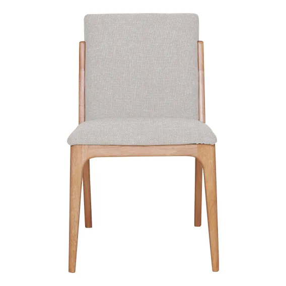 Jensen Dining Chair in Talent Beige / Clear Lacquer