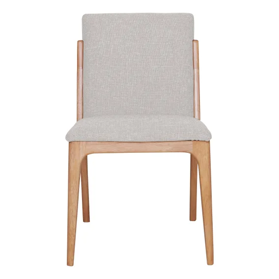 Jensen Dining Chair in Talent Beige / Clear