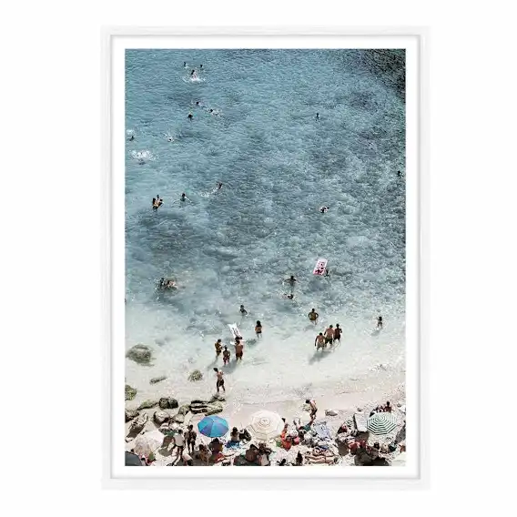 Jelsa Blu Framed Print in 61 x 84cm