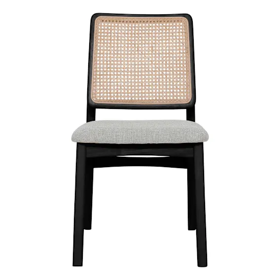 Jonas Dining Chair in Rattan / Talent Beige / Black