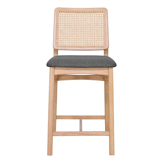Jonas Bar Chair in Talent Dark Grey / Clear