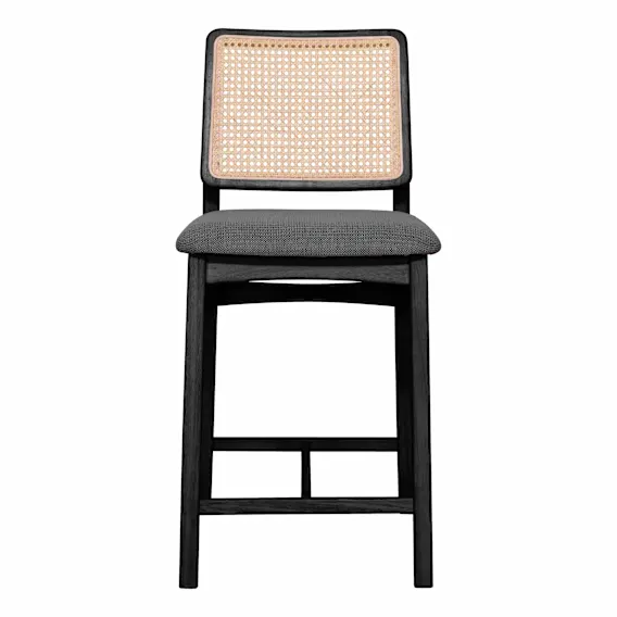 Jonas Bar Chair in Talent Dark Grey / Black