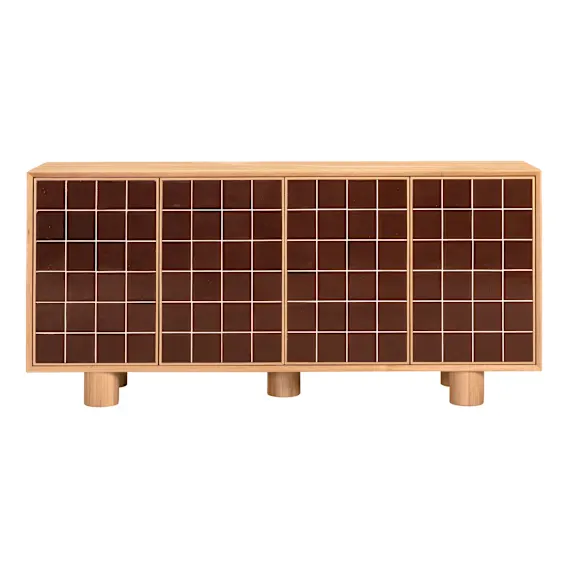 Jolie Buffet in Ceramic Chocolate / Oak