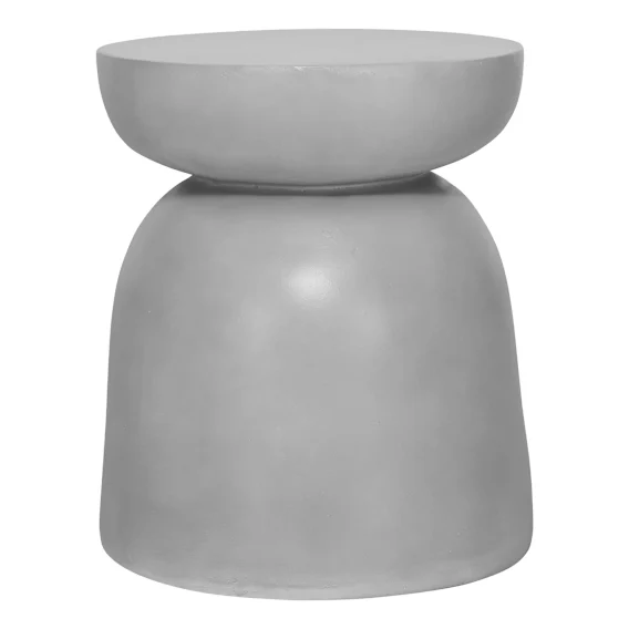 Jude Side Table 40x44.5cm in Cement / Fibreglass Grey