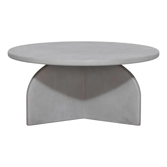 Kai Coffee Table 70cm in Light Grey Concrete Render