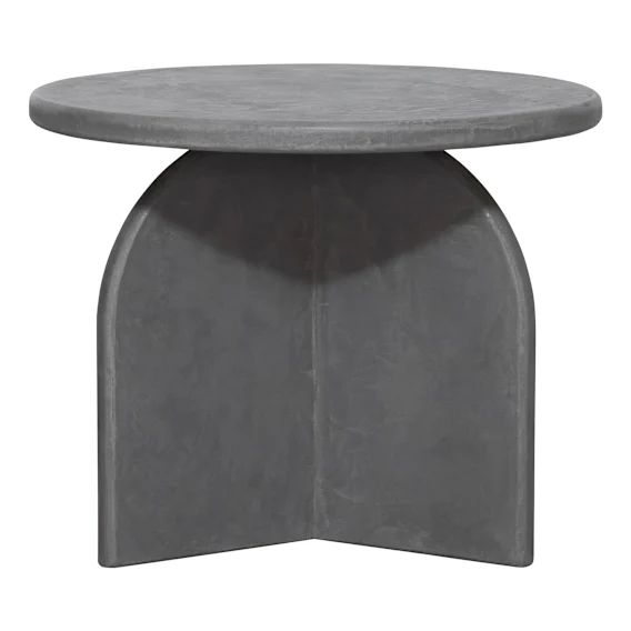 Kai Side Table 50cm in Grey Concrete Render