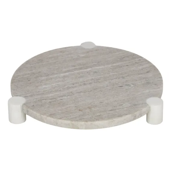 Kitson Round Marble Board 30x4cm in Beige