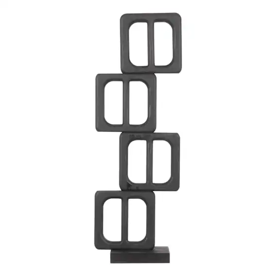 Knox Sculpture 8x18cm in Black