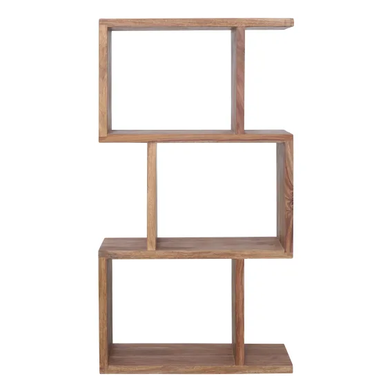 Kote Zig Zag Shelf  60 x 30 x 110cm in Rosewood