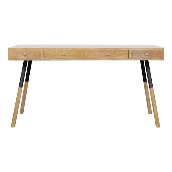 Kortina Desk in Mangowood / Black Leg